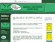 Tablet Screenshot of greenmonsterlearning.com